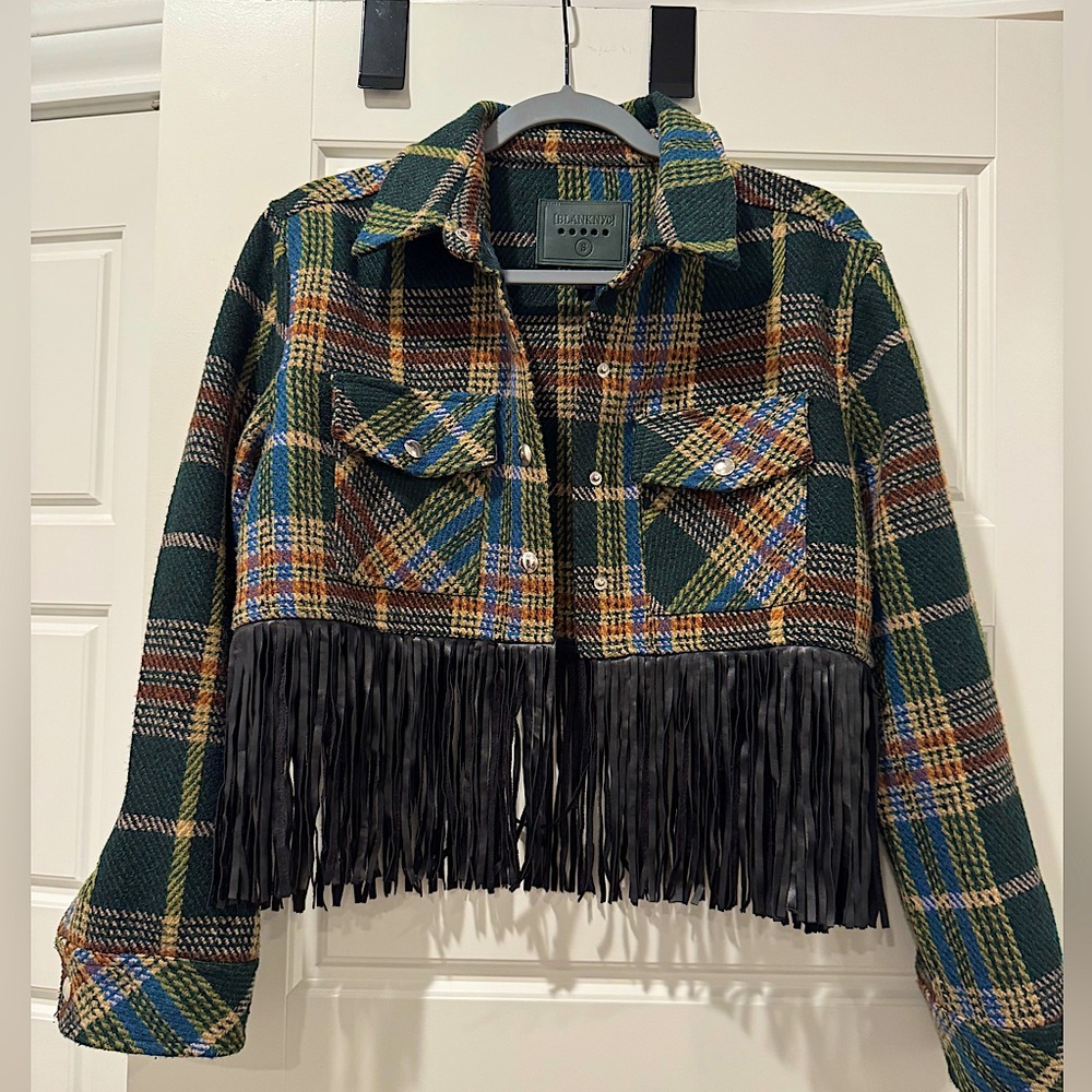 Cropped Jacket with fringe